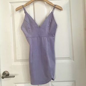 NWT Lavendar Faux Suede Mini Dress Size Small